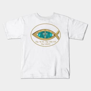 Jesus-The Way, The Truth, The Light Kids T-Shirt